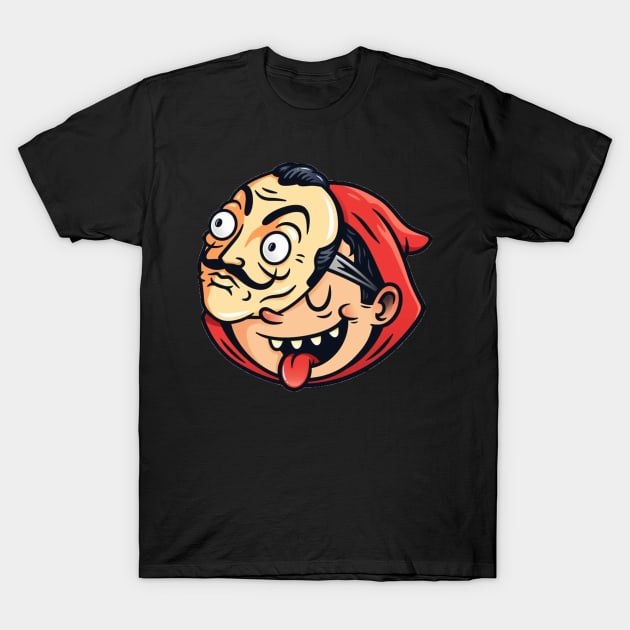 dali mask T-Shirt by Bravetee